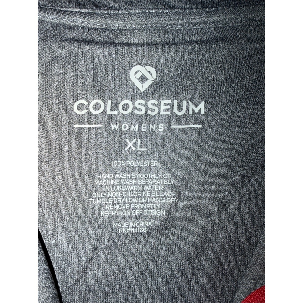 Colosseum Women Long Sleeve Qtr Zip Grey Shirt Ohio State Sz XL - Picture 3 of 4